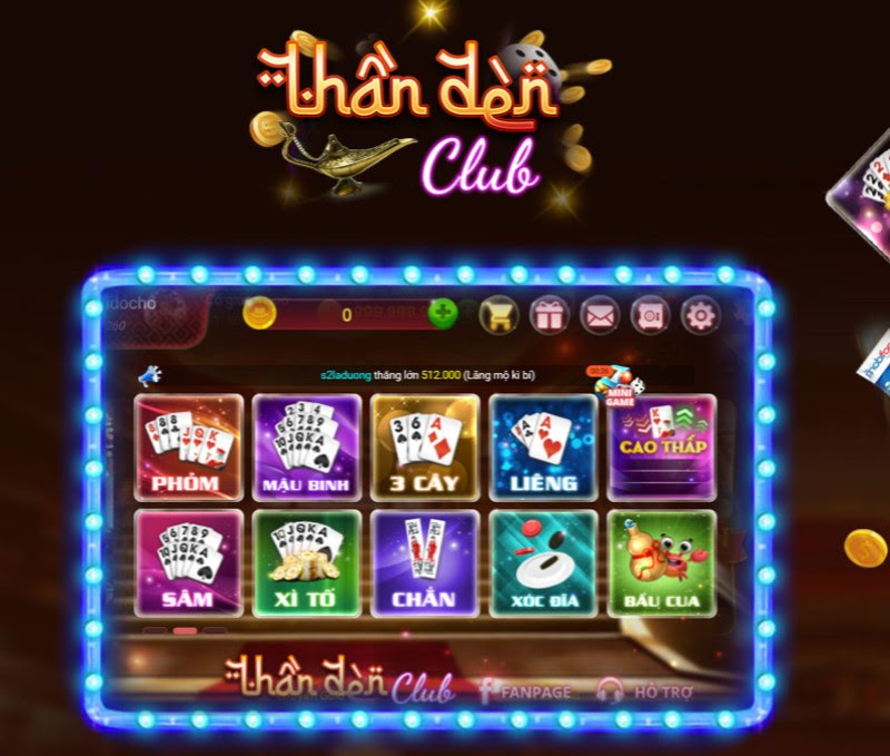 Giao diện Thanden Club