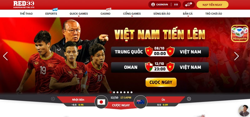 Giao diện Red88