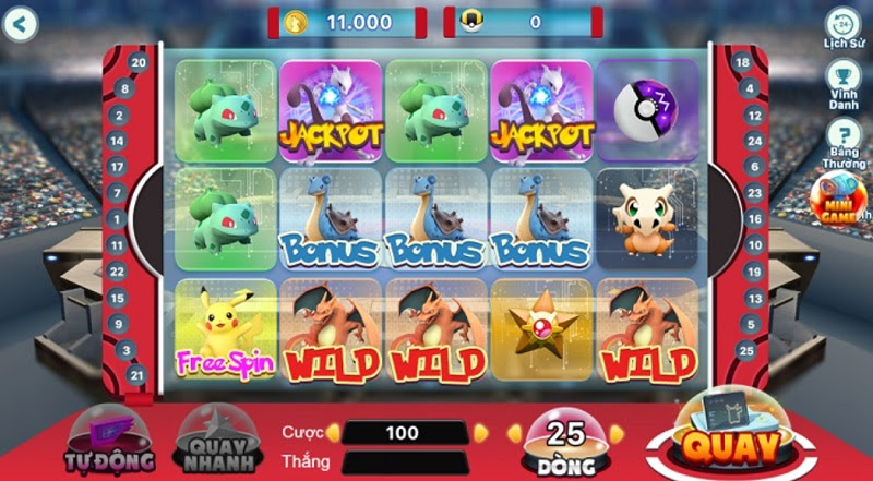 Slot Pokemon tại cổng game Bắn Cá King