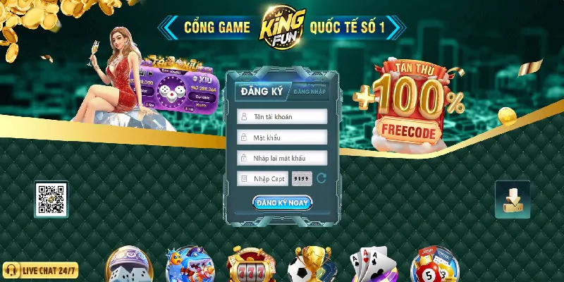 Tự hào cổng game bài lâu đời KingFun uy tín hàng đầu quốc tế